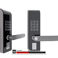 Modern Electronic Smart Door Lock With Digital Keypad And Handle Design 3d model
