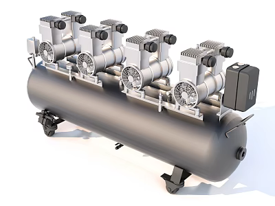 Efficient Industrial Equipment Air Tank With Multiple Compressors For Industrial Use 3d model
