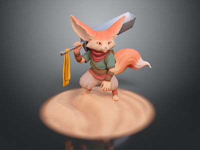 Fox Cartoon Fox Small Fox Cartoon Characters Cartoon Animals Cartoon Small Animals Game Characters 3d model