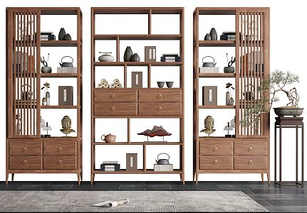 New Chinese Antique Rack 3d model