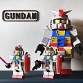 Modern hand-made Gundam hand-made decorative ornaments 3d model