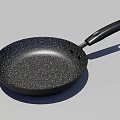 Non Stick Granite Coating Frying Pan With Black Heat Resistant Handle
