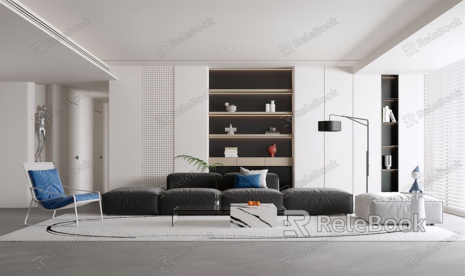 modern living room model