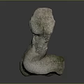 Handcrafted Wood And Stone Art Decor Piece With Natural Texture And Unique Shape