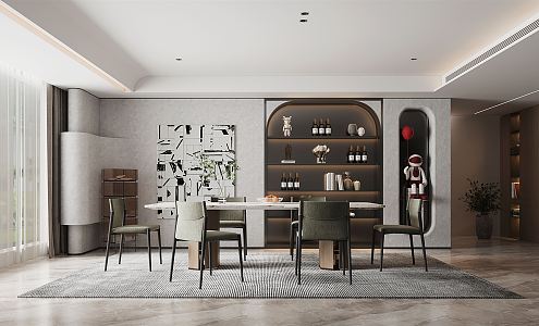 Modern Restaurant 3d model