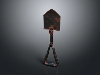 Vintage Industrial Metal Lighting Combination With Rustic Finish Triangular Base And Square Shade Design 3d model