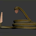 snake cobra venomous snake python reptile cold-blooded animal reptile 3d model