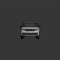 White Luxury SUV With Brown Roof And Black Gold Wheels Front Grille Design
