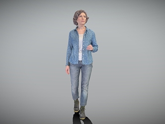 Casual Ladies Daily Wear 3d model