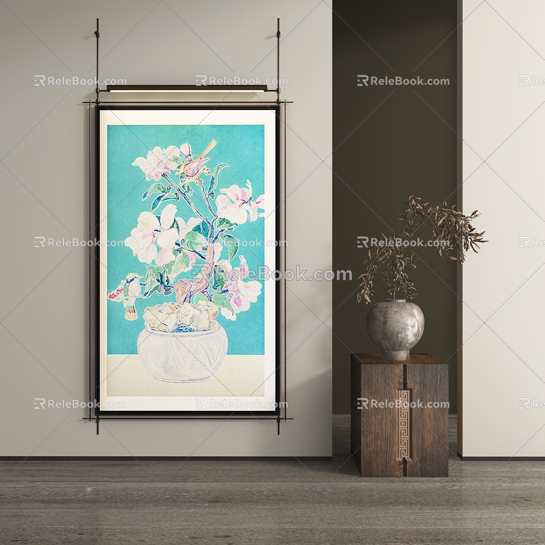 New Chinese Decorative Painting 3d model