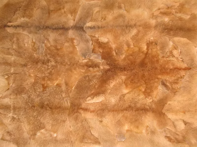 Square Fur Rug Brown Natural Texture Soft Cozy Living Room Bedroom Floor Mat 3d model