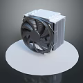Efficient CPU Cooler With Aluminum Heat Sink And High Performance Fan 3d model