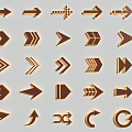 Arrow mark indication 3d model