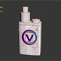 Modern White Household Product With V Shaped Logo And Cylindrical Top Parts