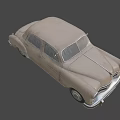 Classic Vintage Car With Weathered Brown Exterior And Retro Sedan Design