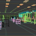 Spacious Industrial Factory Workshop With Production Lines And Workers Operating Equipment