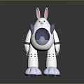Robot Assistant Small Robot Butler Robot Butler Figure Game Figure 3d model