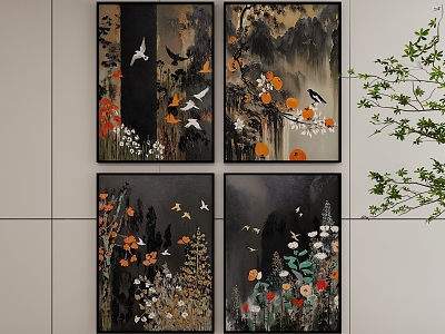 New Chinese Style Decorative Hanging Painting model