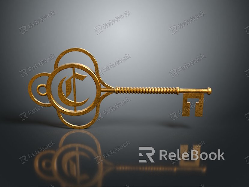 Key Door Key Gold Key Silver Key Ancient Key Cartoon Key Animation Key Realistic model