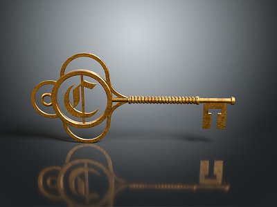 Key Door Key Gold Key Silver Key Ancient Key Cartoon Key Animation Key Realistic model