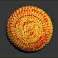 Traditional Chinese Woven Lantern With Yellow Red Color And Decorative Tassel Bottom