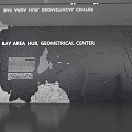Bay Area Hub Geometrical Center Large Wall Map With Person Viewing Details
