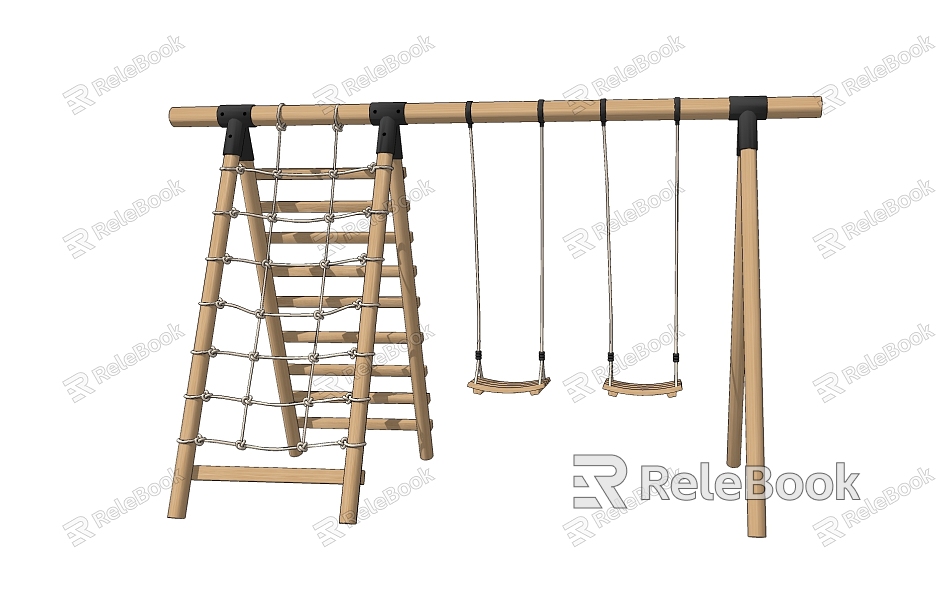 Modern Swing Entertainment Climbing Rack Swing model