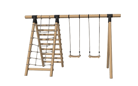 Modern Swing Entertainment Climbing Rack Swing 3d model