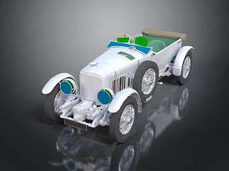 Modern toy car, old car, old car, old car, old car, old car 3d model