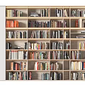 Modern Bookshelf Solid Wood Bookshelf 3d model