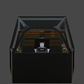 Futuristic Control Room Interior With Digital Screens Control Panels And Ergonomic Seat