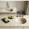 Sink Vegetable Sink Embedded Sink Wash Basin 3d model