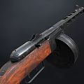 Realistic Submachine Gun Realistic Weapon Gun Firearms Assault Rifle Submachine Gun Clamp 3d model