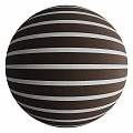 Navy And White Striped Sphere With Horizontal Lines And Textured Surface 3d model