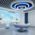 modern classroom 3d model