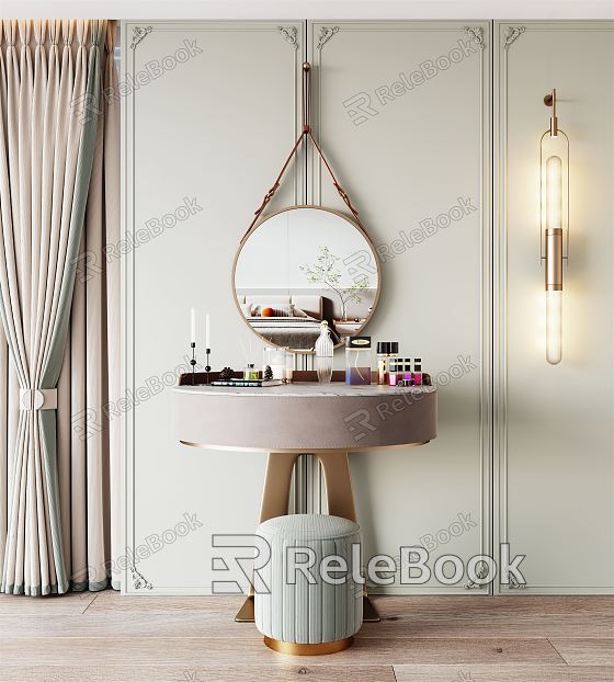 Light Luxury Dressing Table model