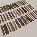 Natural Stone Wood Decorative Strips With Various Colors Textures For Interior Design