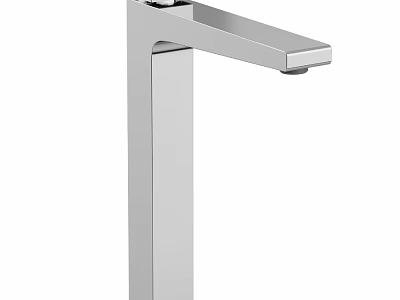 Modern Polished Stainless Steel Faucet With Sleek Tall Design For Contemporary Use 3d model