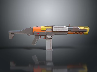 rifle semi-automatic rifle combat rifle battle rifle carbine war rifle attack rifle 3d model