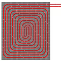 Modern Underfloor Heating Pipes System Layout Design for Home Installation