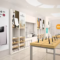 Xiaomi Store Displaying 14 Ultra Smartphones With Wooden Tables And Accessories