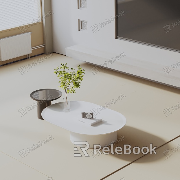 Modern coffee table model