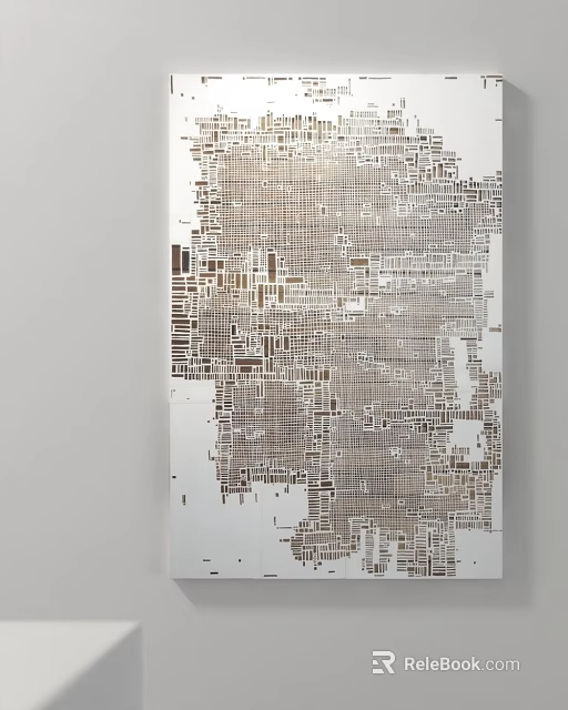 Modern decorative painting hanging picture 3d model