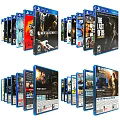 Blu-ray Discs Decorative Display Set With Various Movie Covers For Collection 3d model