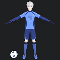 Three-Shading Two-Material Character Male Character Two-Dimension Style Cartoon Boy Sports Beautiful Man Boy Handsome Man Day Animation 3d model