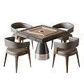 Modern Mahjong Table and Chair 3d model