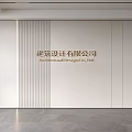 Modern Front Desk Background Wall Simple Background Wall Front Desk Reception Area Background Wall Company Front Desk Background Wall 3d model