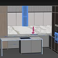 Modern Kitchen Interior With Wooden And White Cabinets Marble Countertop Island And Range Hood