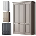Sleek Modern Wardrobes In White Brown Dark Gray And Beige With Panel Door Design