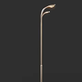 Outdoor Street Light Pole With Dual Display Screens For Urban Illumination